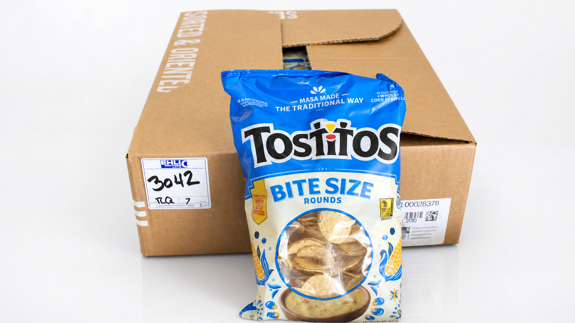Auction 1956 lot 3042 21 12 oz bags of tostitos bite size round tortilla chips 3 boxes