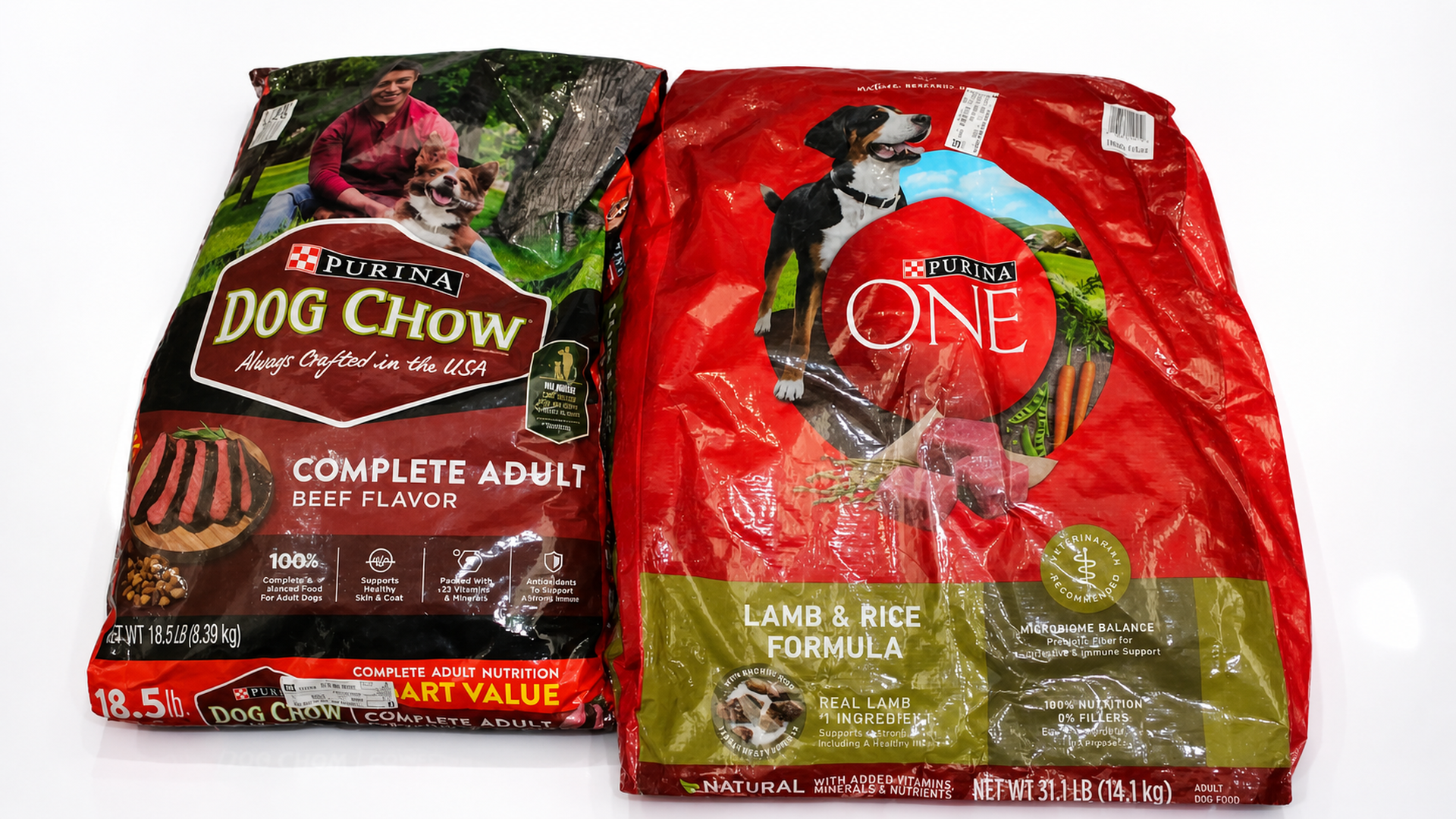 Auction 1956 lot 3266 1 18 5 lb Bag of Purina Dog Chow 1 31 lb Bag