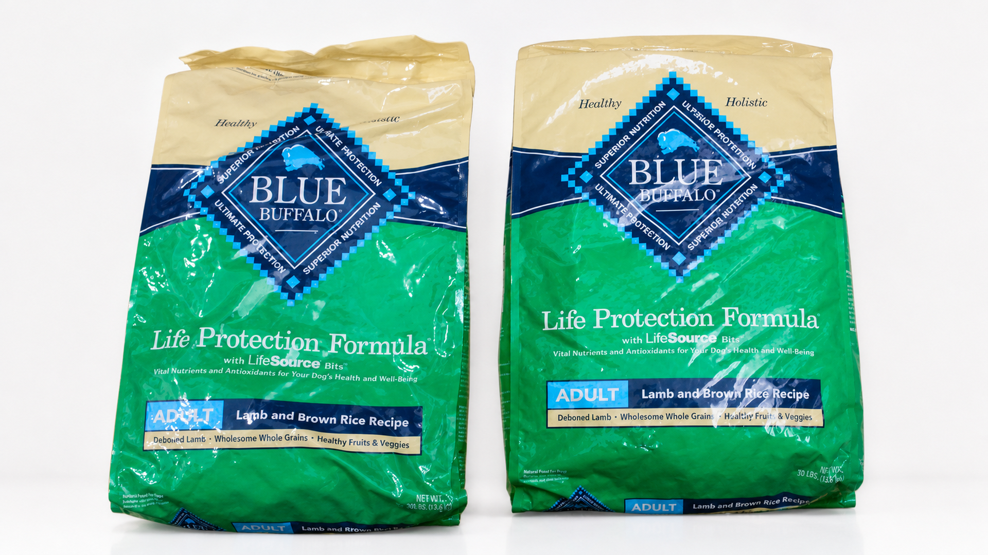 Auction 1956 lot 3268 2 15 lb Bags of Blue Buffalo Adult Dog Food