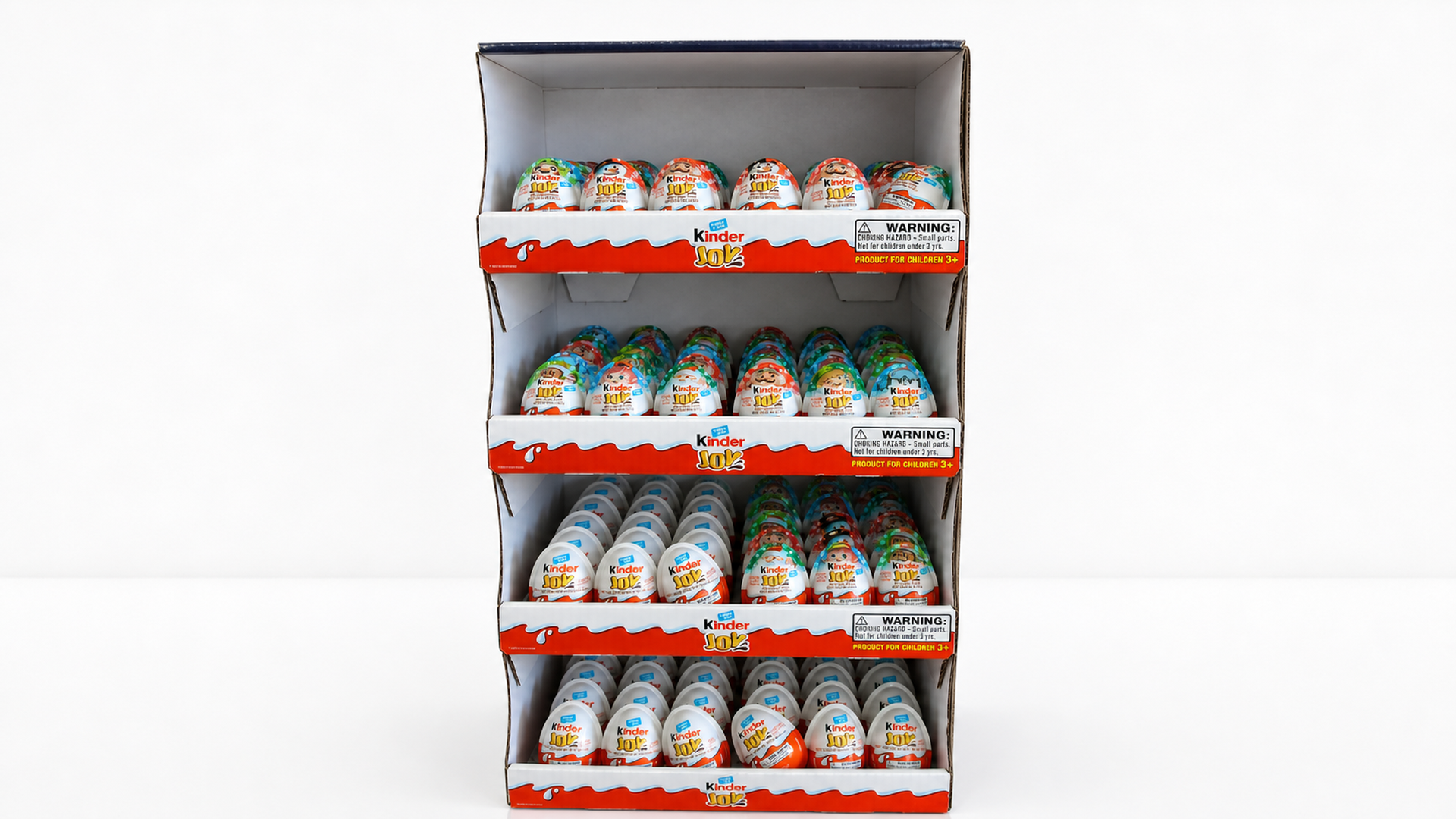 Auction 1956 lot 4142 120 Kinder Joy Eggs w Retail Display 1 Box