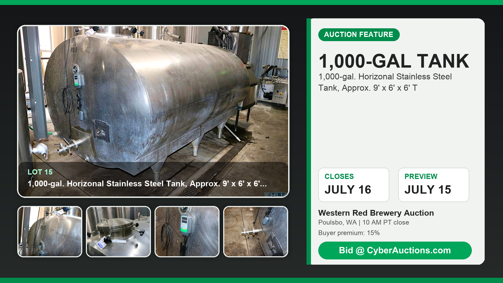 Lot 015 1 000 gal tank ad 16x9