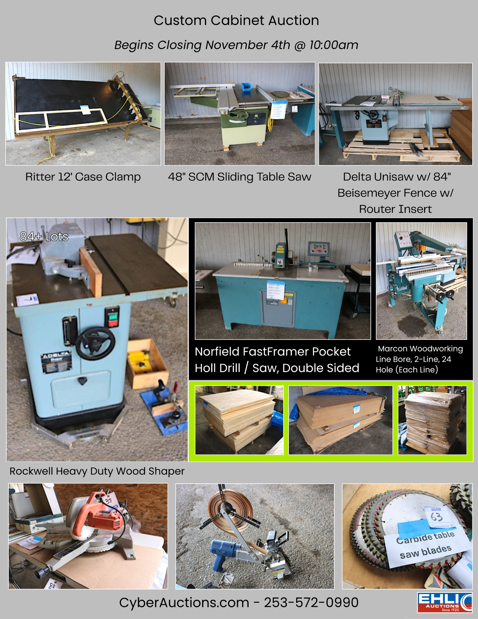 Custom Cabinet Auction